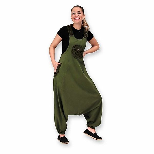 KUNST UND MAGIE Latzhose Hippie Latzhose Haremshose Hose Boho Jumpsuit Over günstig online kaufen