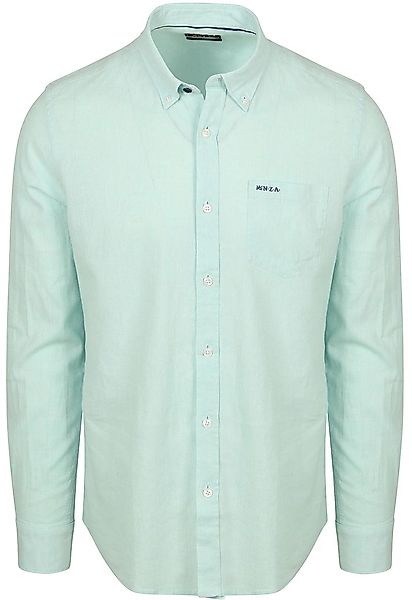 NZA Shirt Linen Blend Aqua - Größe XL günstig online kaufen