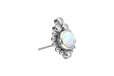 PIERCINGLINE Piercing-Set Titan Aufsatz mit Push günstig online kaufen