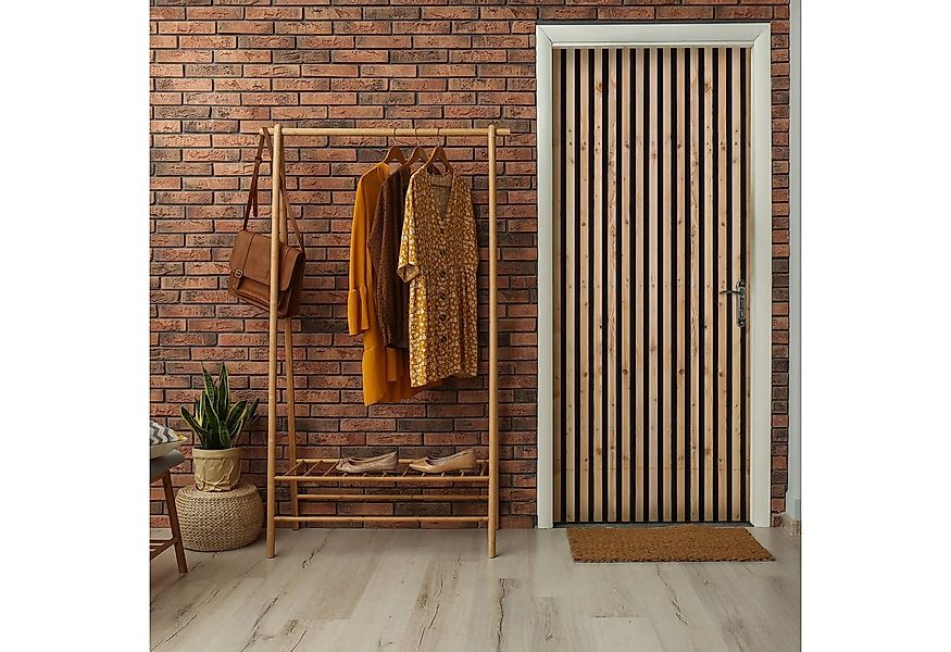 Wallarena Türtapete Selbstklebend Holzoptik Bretter 3D Effekt Türposter Tür günstig online kaufen