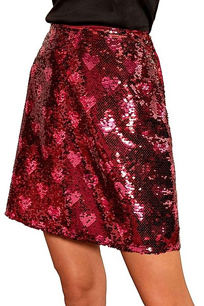 Love & Roses Paillettenrock Love & Roses Minirock mit Pailletten (1-tlg) günstig online kaufen