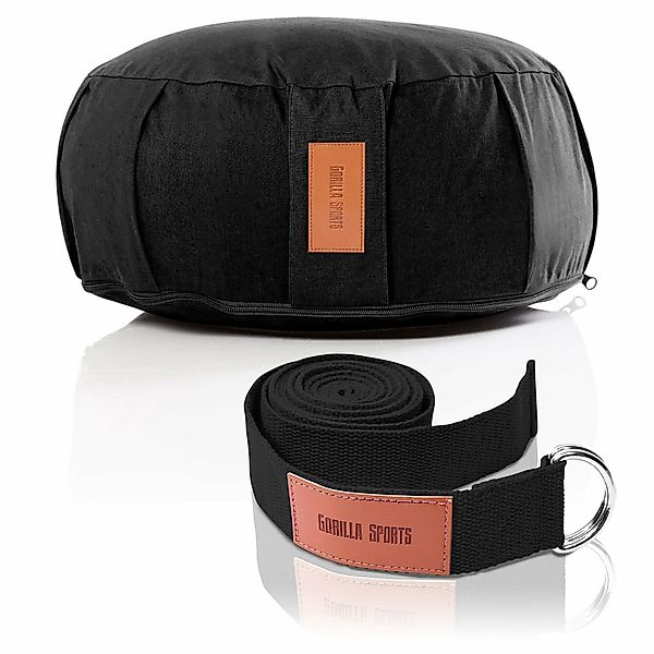 GORILLA SPORTS Bodenkissen Yogakissen mit Yogagurt günstig online kaufen