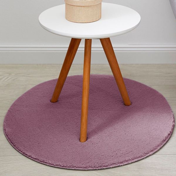 Andiamo Teppich "Arezzo" rund 16 mm Höhe Uni Farben, weicher Flor, waschbar günstig online kaufen