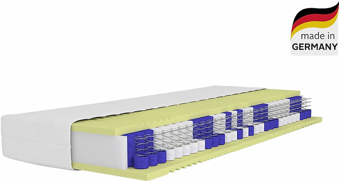 Älgdröm Taschenfederkernmatratze "NEUHEIT: Lasse, 7 Zonen Matratze 90x200 c günstig online kaufen