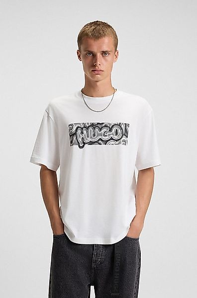 HUGO Blue T-Shirt Nedirix Rundhalsausschnitt, regular fit, Logoprint günstig online kaufen