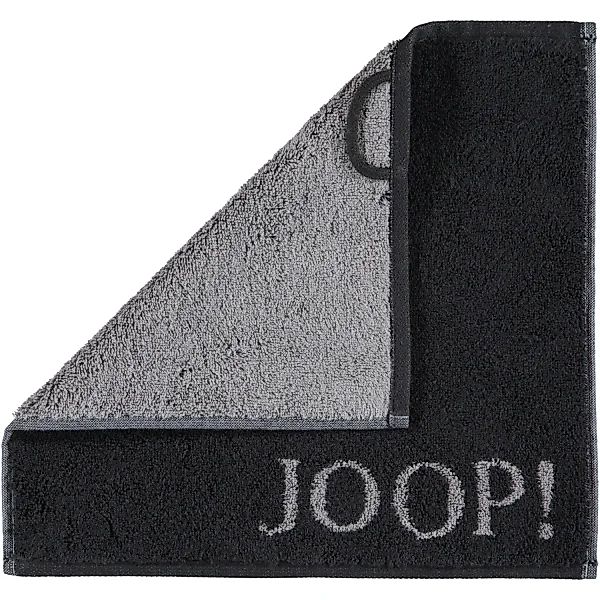 JOOP! Classic - Doubleface 1600 - Farbe: Schwarz - 90 - Seiflappen 30x30 cm günstig online kaufen
