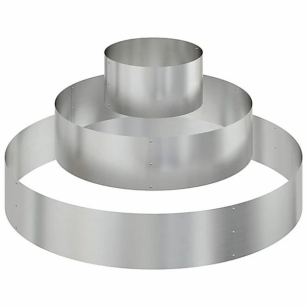 vidaXL Blumentopf Gartenblumentopf Silber 120 x günstig online kaufen