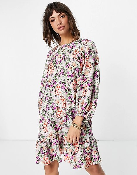 & Other Stories – Hängerkleid mit buntem Blumenmuster-Mehrfarbig günstig online kaufen