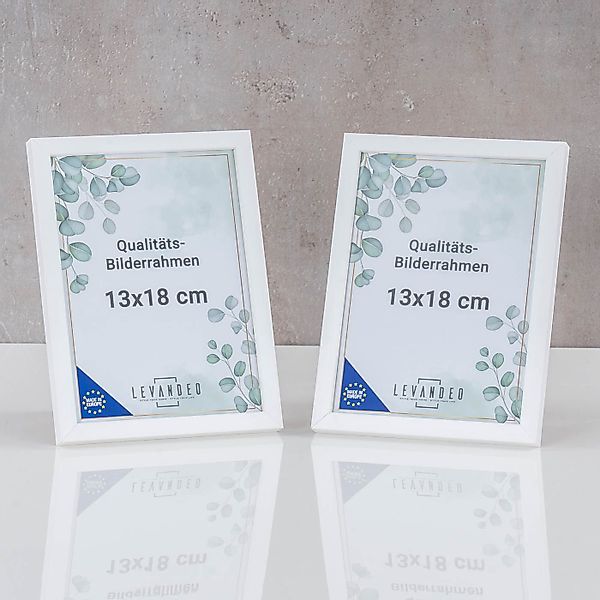 Levandeo® Bilderrahmen, 10er Set Bilderrahmen Echtholz günstig online kaufen