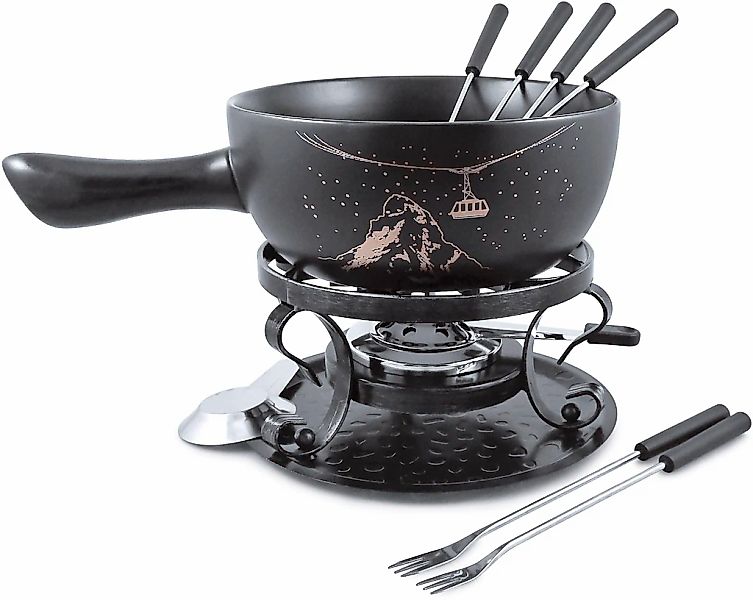 SWISSMAR Fondue "Gruyére" Käsefondue, Keramik/Schmiedeeisen, 9-teilig, inkl günstig online kaufen