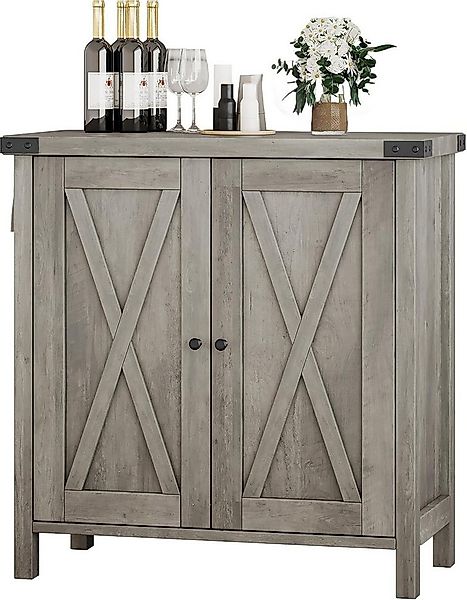 GarveeMore Unterschrank Küchenschrank Sideboard mit Türen, Küchenbuffetschr günstig online kaufen