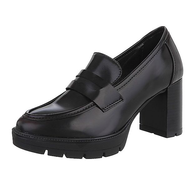 Ital-Design Elegante Blockabsatzschuhe für Damen mit modischer Schnalle Hig günstig online kaufen