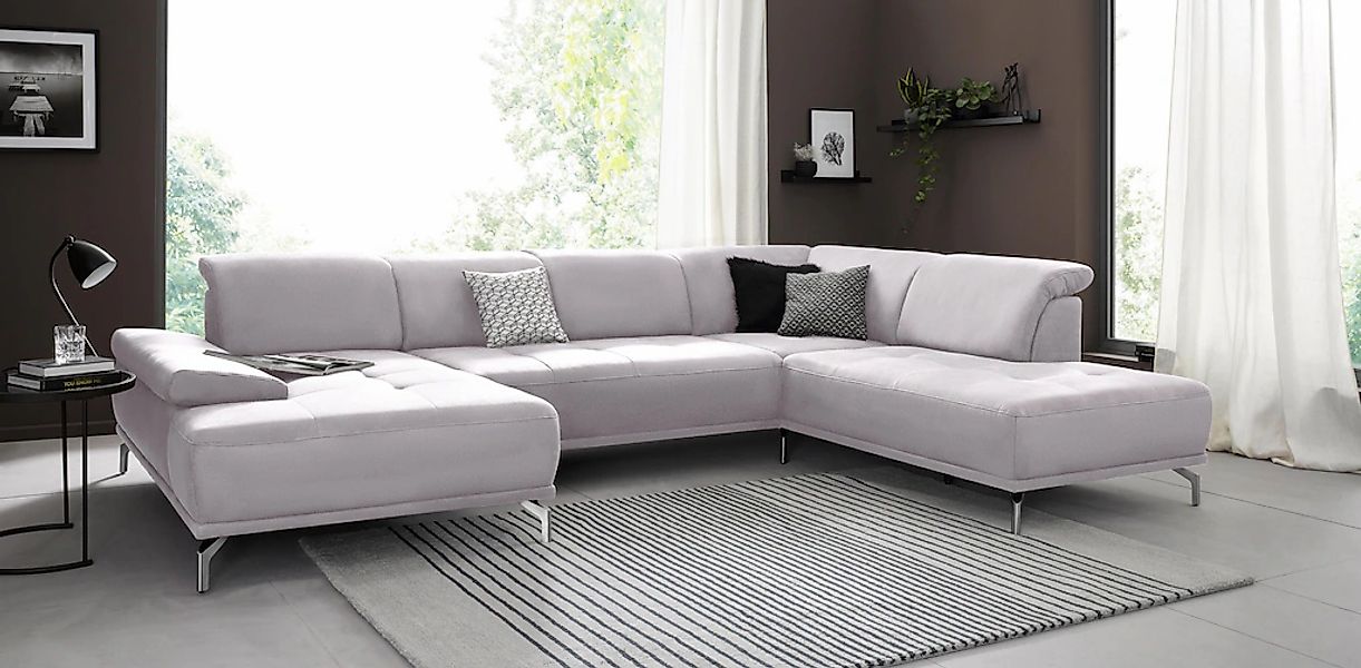 Home affaire Wohnlandschaft "Caluna" Inkl.Sitztiefenverstellung, wahlweise günstig online kaufen