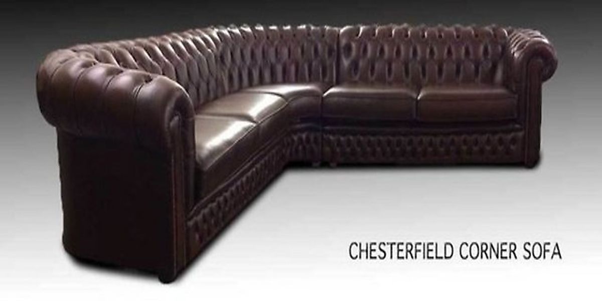 JVmoebel Ecksofa Chesterfield Sofa Couch Ledersofa Polster Eck Couch Garnit günstig online kaufen