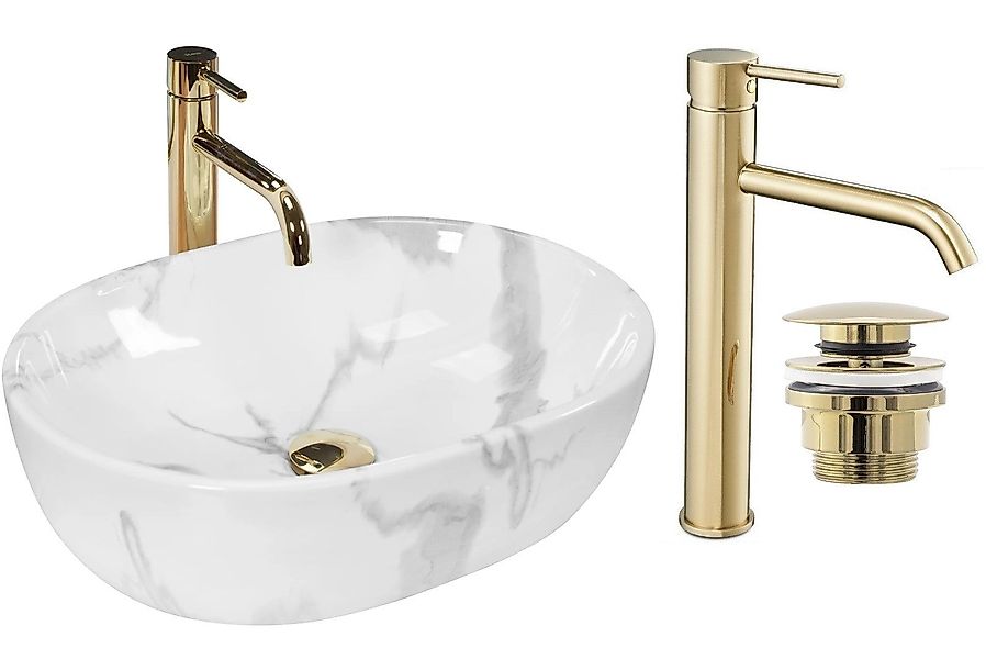 GTM Design Aufsatzwaschbecken AMELIA Modern Waschbecken günstig online kaufen