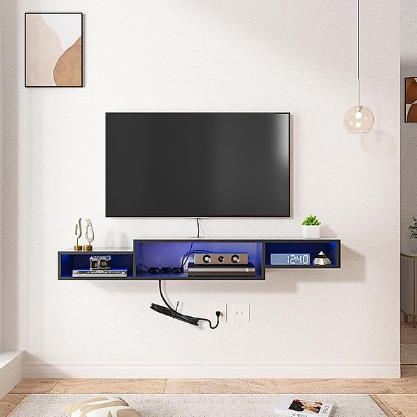 FABATO TV-Schrank schwebender und hängender Fernsehschrank, günstig online kaufen