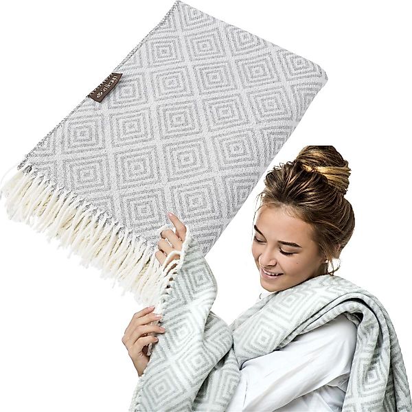 Plaid Kuscheldecke flauschig Sommerdecke Tagesdecke 150x200 günstig online kaufen