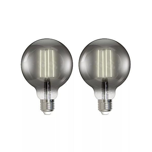 LUUMR Smart LED-Globelampe 2er-Set E27 rauchgrau 4,9W Tuya günstig online kaufen