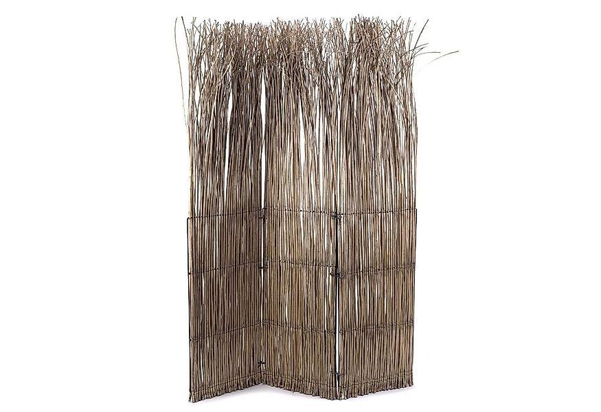 DESIGN DELIGHTS Paravent RAUMTEILER NATURE, grau 160x120cm(LxB) Weide Parav günstig online kaufen