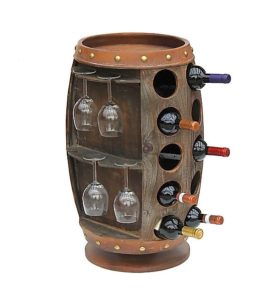 DanDiBo Weinregal Holz Stehend 360° Drehbar günstig online kaufen