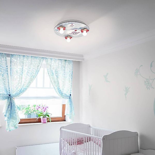 EGLO LED Deckenleuchte Lalelu, Leuchtmittel exklusive, Ø 40 cm, 3 flammige günstig online kaufen