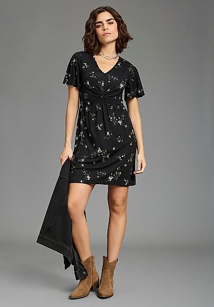 Laura Scott Sommerkleid mit betonter Taille, Kurzarm, geblümt günstig online kaufen