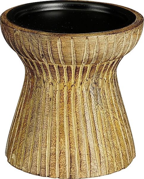 Mica Decorations Kerzenständer Mica Indiana Kerzenständer braun Mangoholz 1 günstig online kaufen