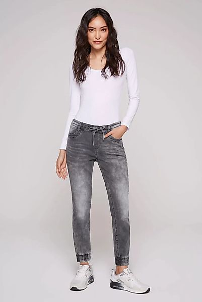 SOCCX Boyfriend-Jeans, mit Elastikbund und Gummizugsaum am Bein günstig online kaufen
