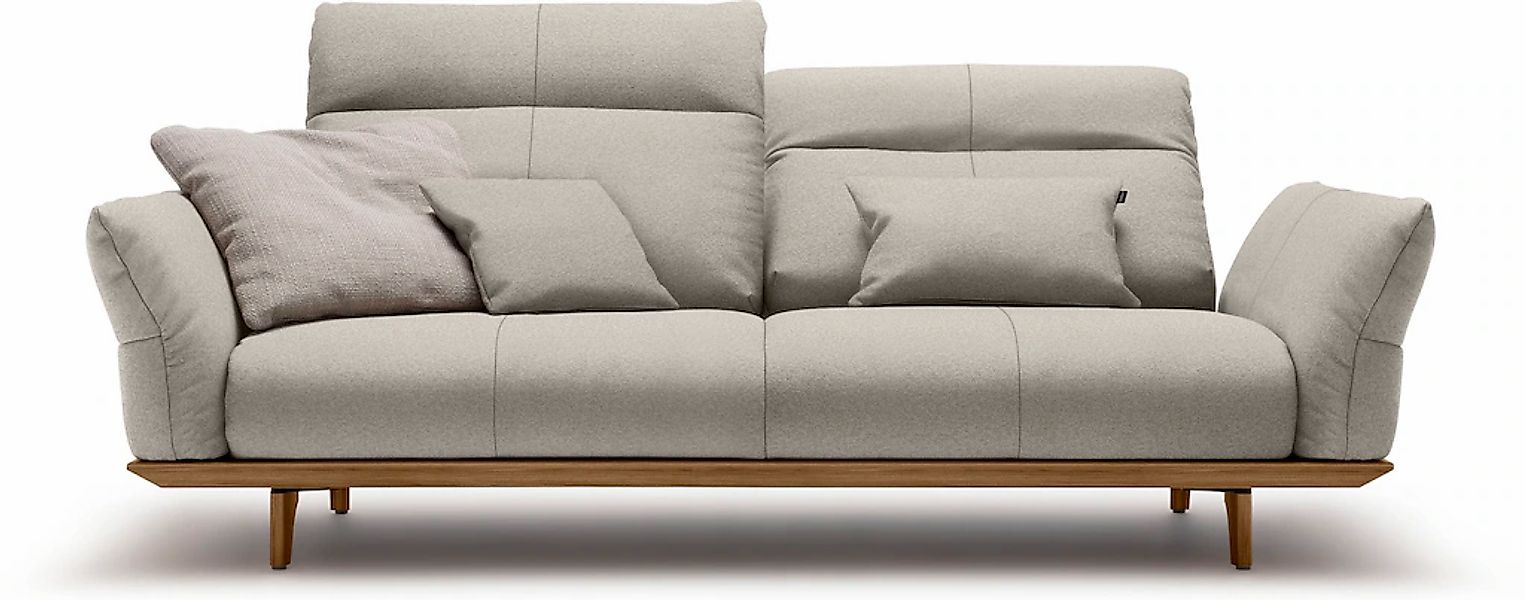 Creation BY ROLF BENZ 3-Sitzer "CR.460", Sockel in Nussbaum, Füße Nussbaum, günstig online kaufen