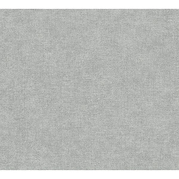 A.S. Creation Vliestapete Uni Struktur-Optik 10,05 m x 0,53 m Grau FSC® günstig online kaufen