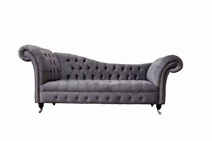 JVmoebel Sofa Chesterfield 3 Sitzer Design Couch Sofa Polster Sitz Stoff Lu günstig online kaufen