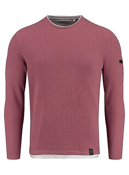 Key Largo Strickpullover Stefano für Herren double Layer Look einfarbig kör günstig online kaufen