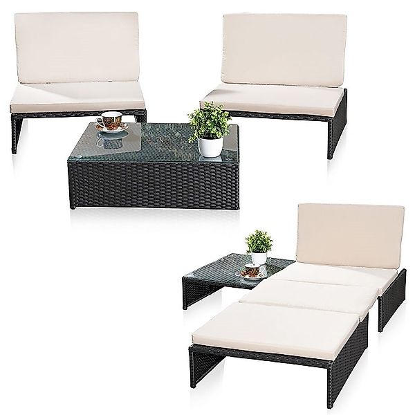 Mucola Gartenlounge-Set Lounge Sitzgarnitur Gartenset Gartenmöbel günstig online kaufen