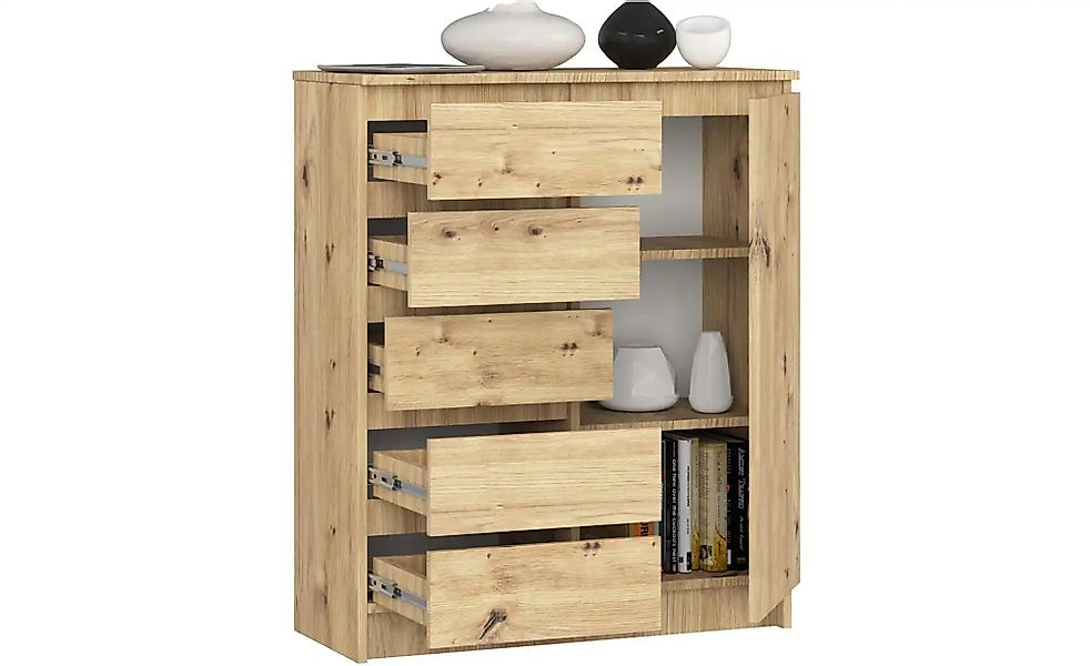 Highboard 80 cm breit Kuran ¦ holzfarben ¦ Maße (cm): B: 80 H: 97 Kommoden günstig online kaufen