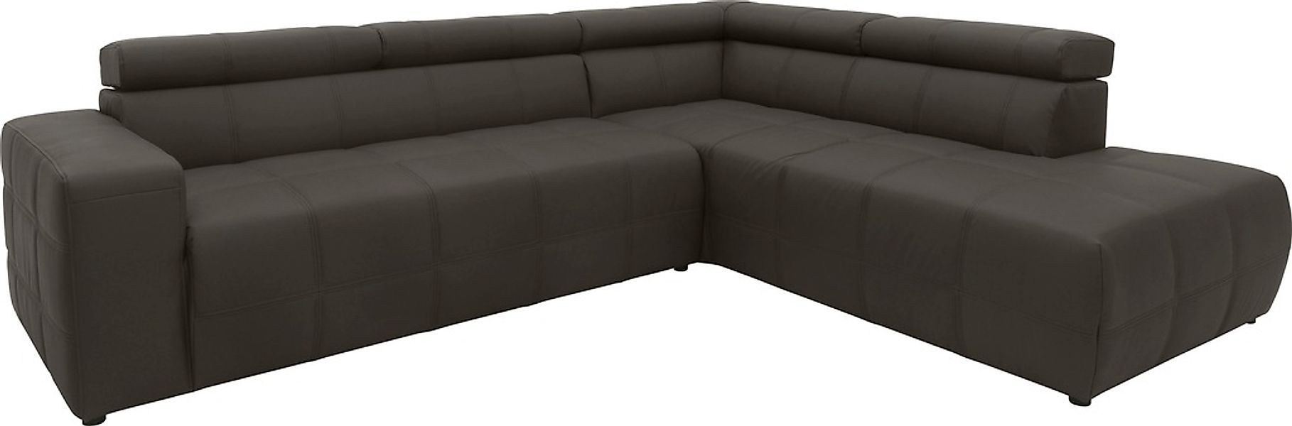 DOMO collection Ecksofa »Brandon L-Form, auch in Leder«, inklusive Kopfteil günstig online kaufen
