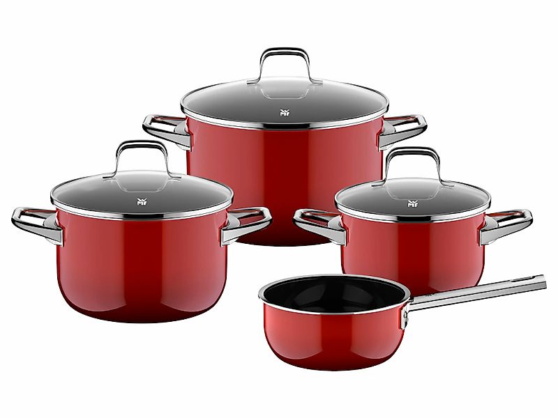 WMF Topf-Set "Fusiontec Essential Pro" Set, 7 tlg. tlg. Edelstahl  Glas günstig online kaufen