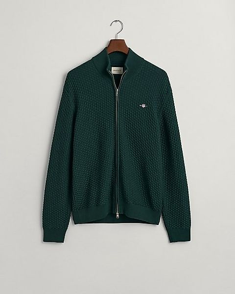 Gant Strickcape GANT / He.Strickjacke, -weste / COTTON TEXTURE ZIP CARDIGAN günstig online kaufen