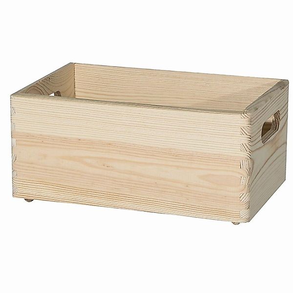 REWWER-TEC Aufbewahrungsbox Allzweckkiste Kie./Fich. 30x20x14cm natur günstig online kaufen