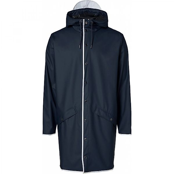 Rains Regenjacke Long Jacket Reflective navy M günstig online kaufen