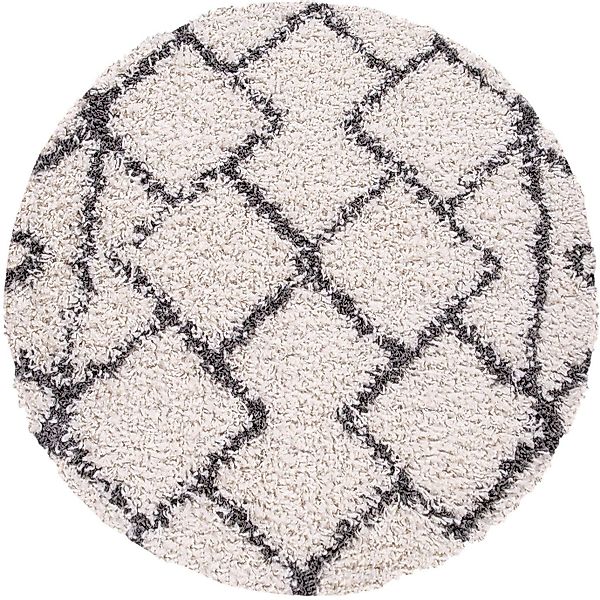 Paco Home Hochflor-Teppich Kalmar 450, rund, günstig online kaufen