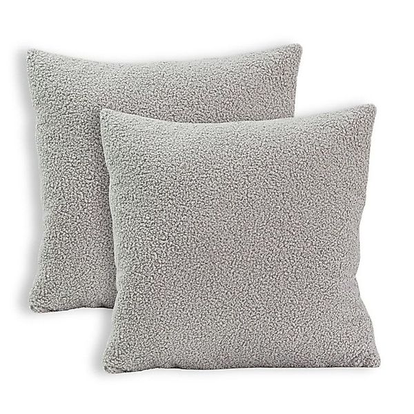 LuMali Kissenbezüge Bouclé 2er-Set, Dekokissenhülle, Weich günstig online kaufen