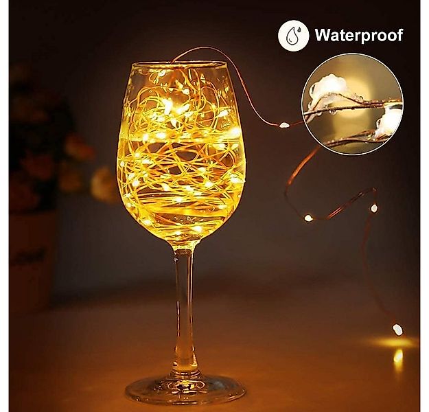 Athlix LED-Lichterkette Solar LED-Lichterkette 2x Solar Lichterkette Außen günstig online kaufen