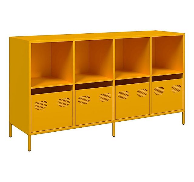 vidaXL Sideboard Sideboard Senfgelb 135x39x73,5 cm Kaltgewalzter Stahl (1 S günstig online kaufen