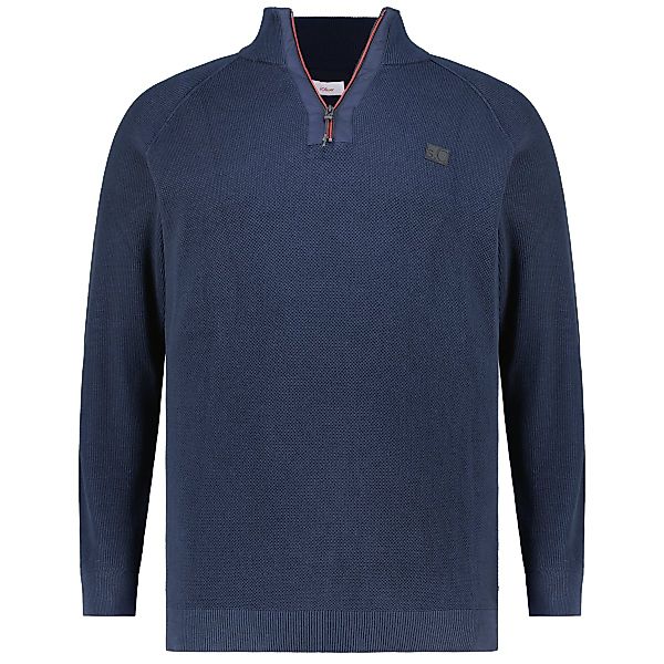 s.Oliver Strickpullover im Raglan-Stil Farbe blau Größe: 3XL günstig online kaufen