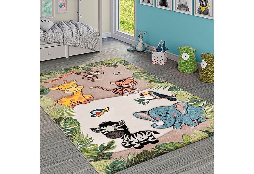 Paco Home Kinderteppich Diamond 644, rechteckig, Höhe: 18 mm, 3D-Design, Mo günstig online kaufen