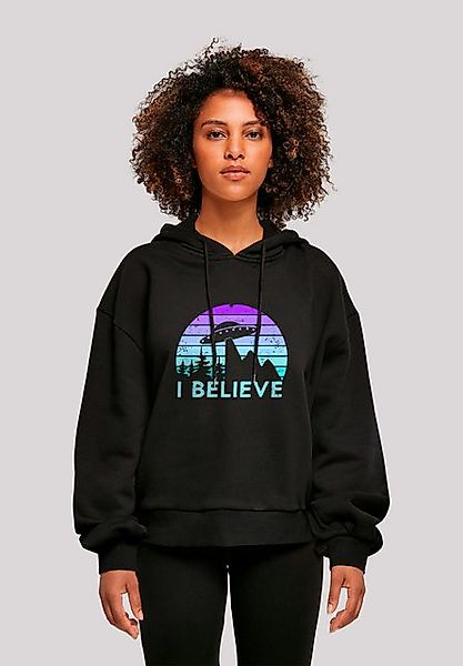 F4NT4STIC Sweatshirt I BELIEVE UFO Alien Raumschiff Retro Premium Qualität günstig online kaufen