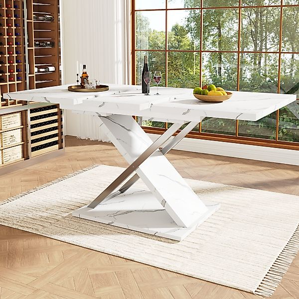 HAUSS SPOLE Esstisch Ausziehtisch 118-157×75cm, Wohnzimmertisch günstig online kaufen