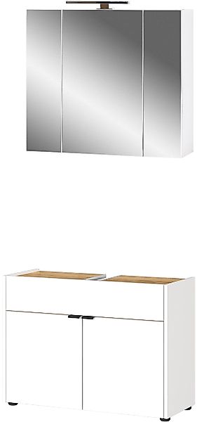 GERMANIA Badmöbel-Set »Ameca« 2 Stk. tlg. Badezimmer-Set bestehend aus Wasc günstig online kaufen