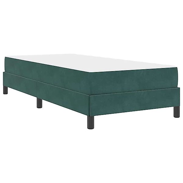 vidaXL Bett Boxspringbett mit Matratze Dunkelgrün günstig online kaufen