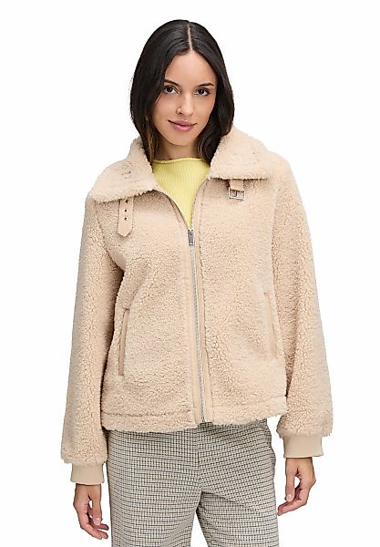 Cartoon Plüschjacke "Damen mit Eingrifftaschen" günstig online kaufen